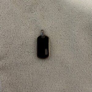 David Yurman Dog Tag Pendant – Sterling Silver